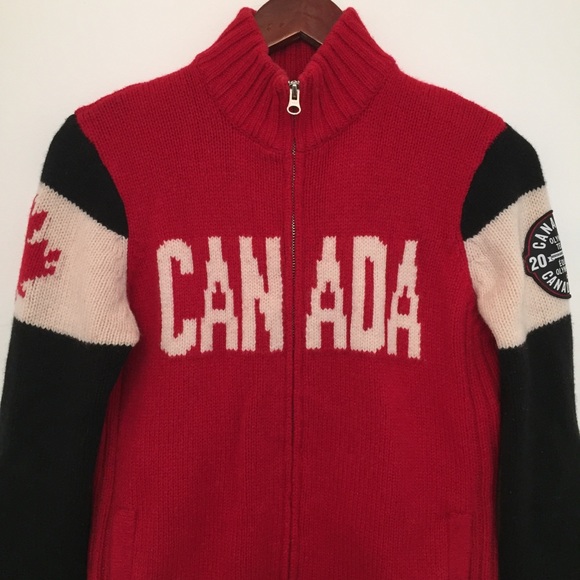 🛑 SOLD! CANADA OLYMPIC WOOL CARDIGAN SWEATER - Picture 4 of 13